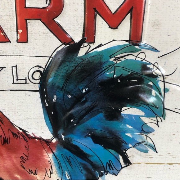 Farmhouse Enamelware Wall Sign By Wild Apple Art By Anne Tavoletti Sunrise Farm - Picture 4 of 8